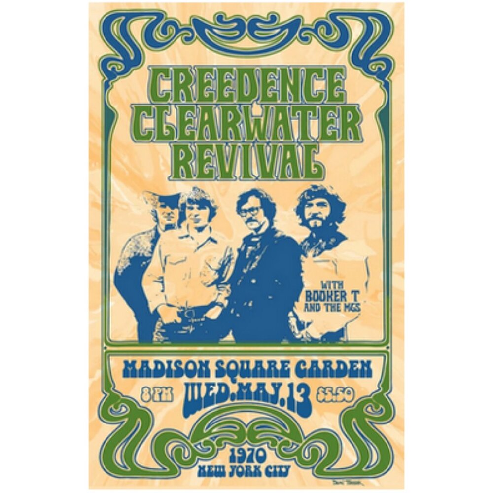 Creedence Clearwater Revival Concert Poster 13"x19"